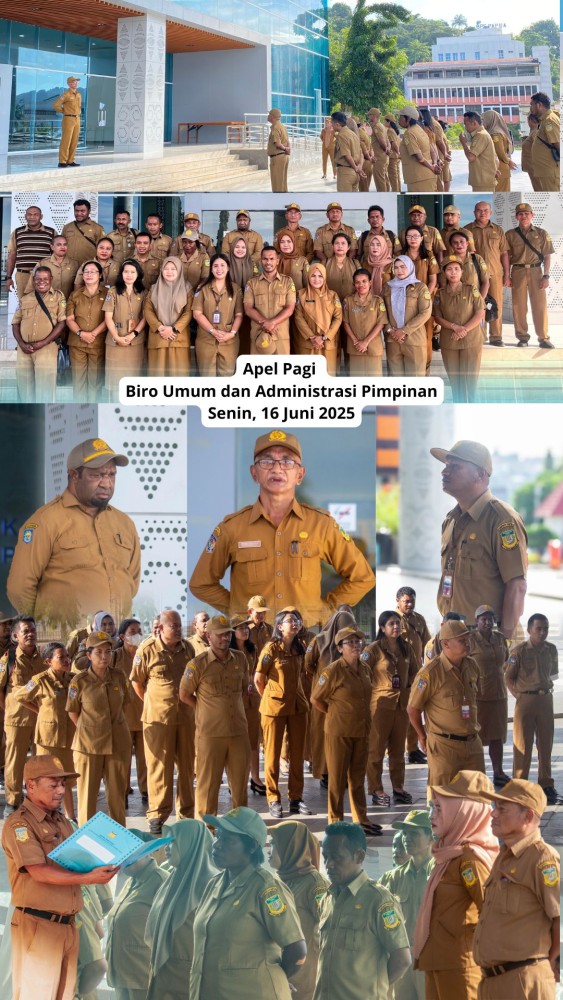Apel Pagi Biro Umum dan Administrasi Pimpinan, Senin 16 Juni 2025